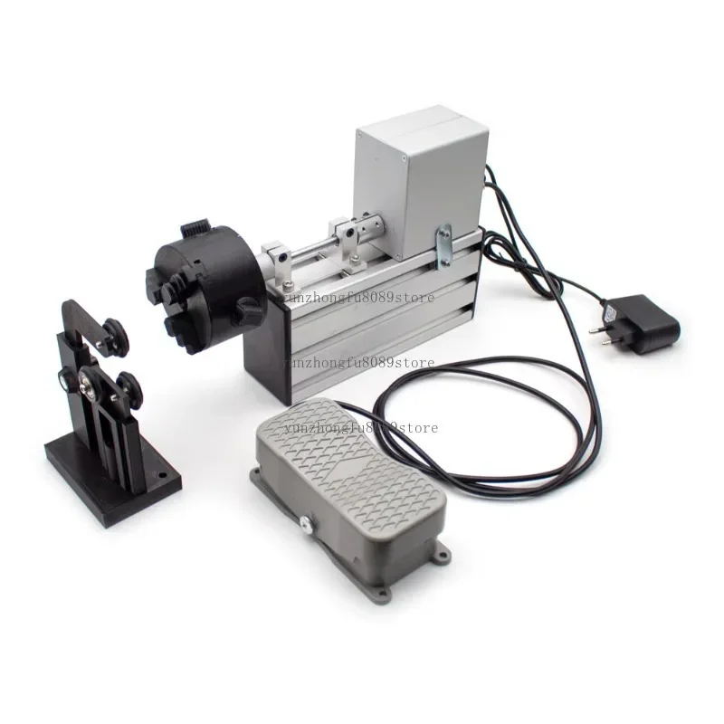 Fishing Rod Winding Machine, Electric Drive Epoxy Resin Rotating Gluing Tool, Fishing Rod Building Machine with Foot Switch