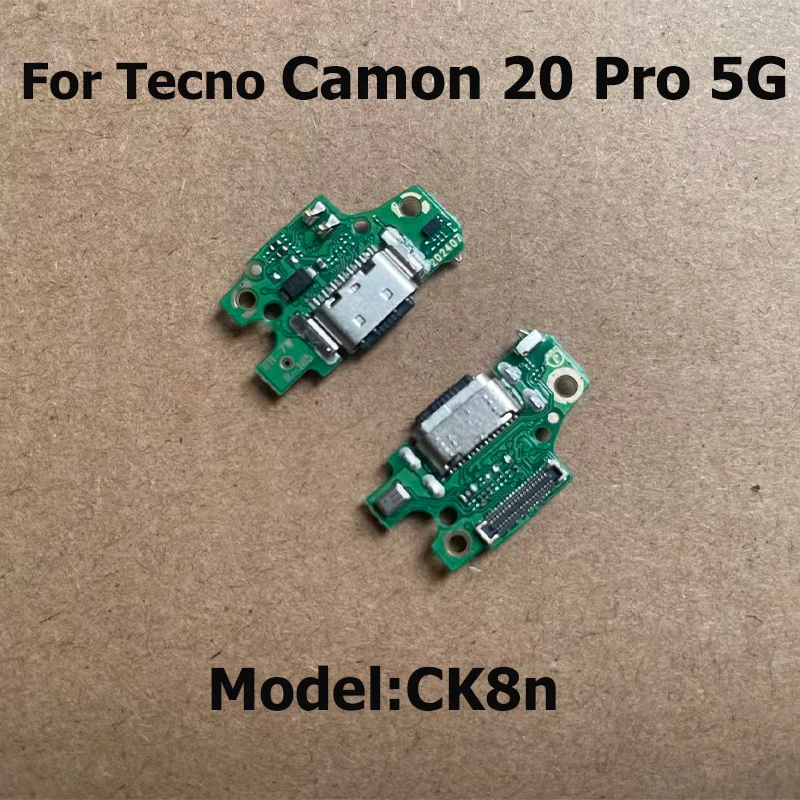 For Tecno Camon 20 Pro Premier Fast USB Charging Dock Board Connector PCB Charger Socket Port Flex Cable