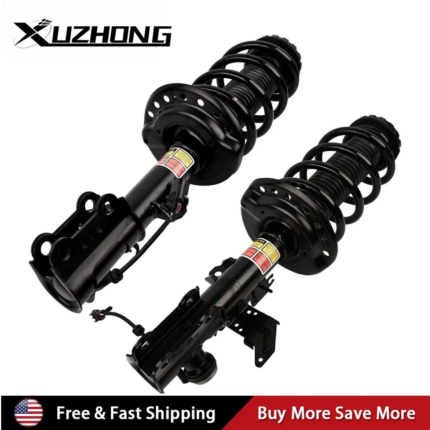 

2pcs Front Shock Absorber Struts Assys For 2010-2016 Cadillac SRX with Damper Control