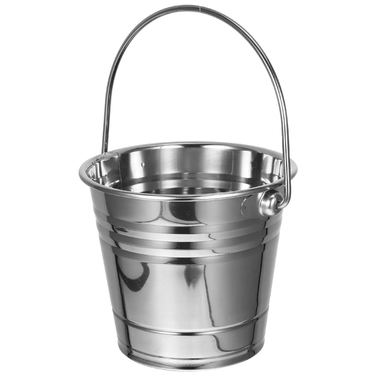 

Thickened Ice Pellet Barrel Buckets Beverage Drinks Cooling Handheld Cube Holder Stainless Steel Metal