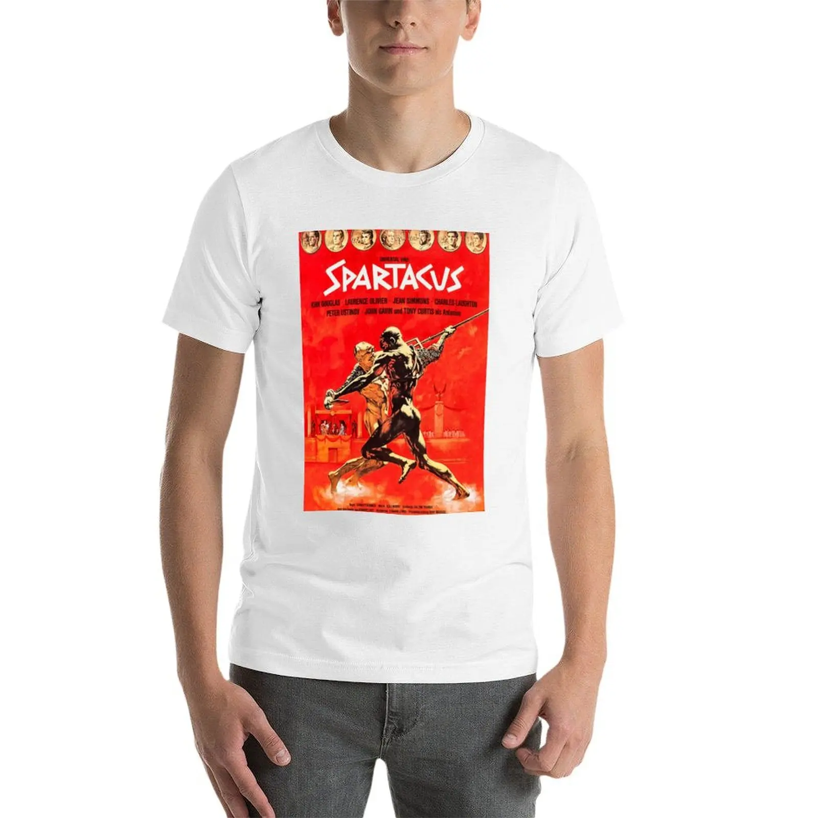 قميص تي شيرت رجالي تي شيرت عتيق سبارتاكوس ضروري للرجال