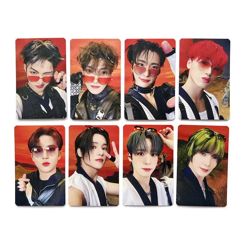 Kpop New Album THE WORLD EP FIN : WILL Lomo Cards, Group Photocards, Photo Print Card, alta qualidade, atacado, 8pcs por conjunto