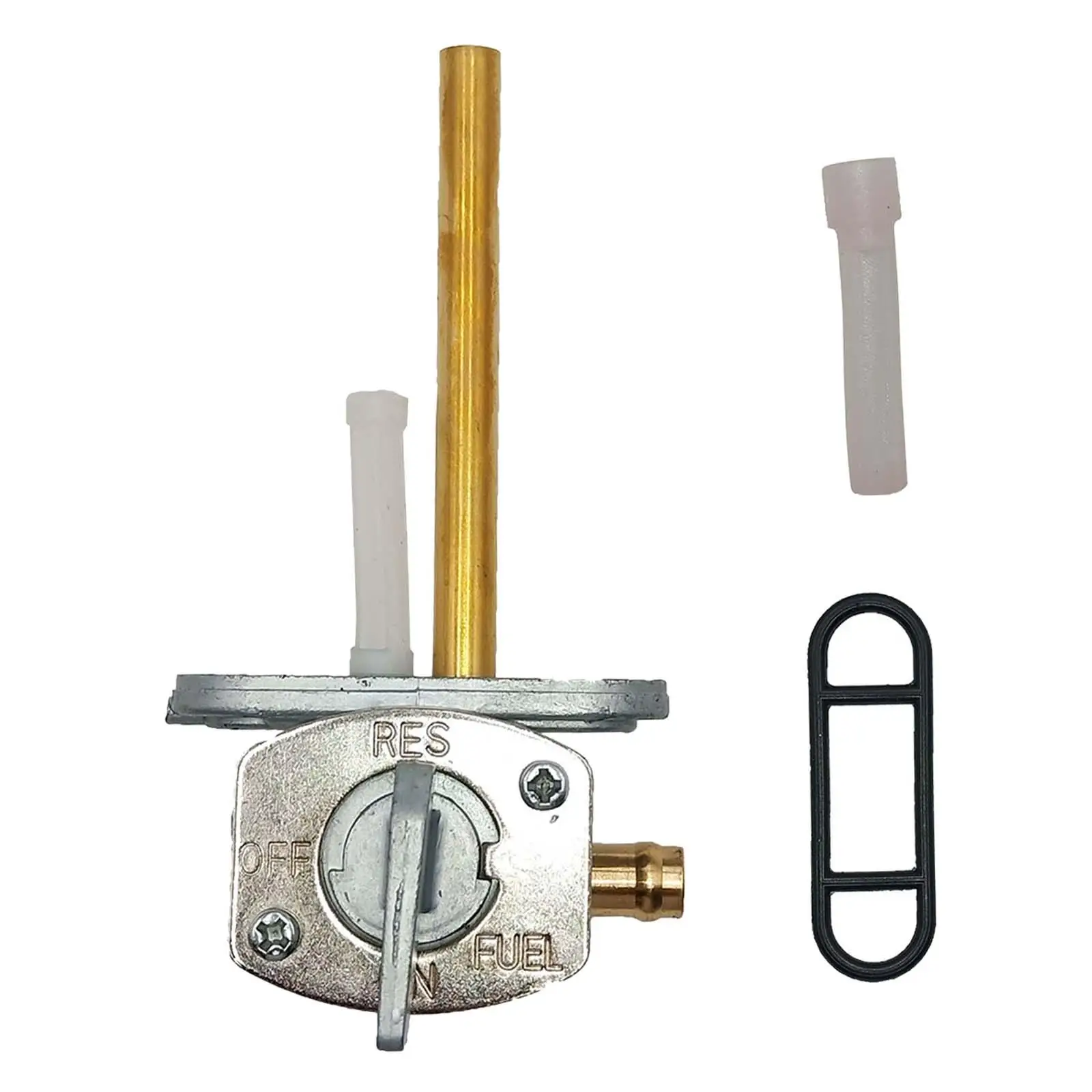 

Fuel Cock Tap Valve Petcock Replacement Copper Argent for Kawasaki KLT110 KLT185 Yamaha Bear Tracker 400