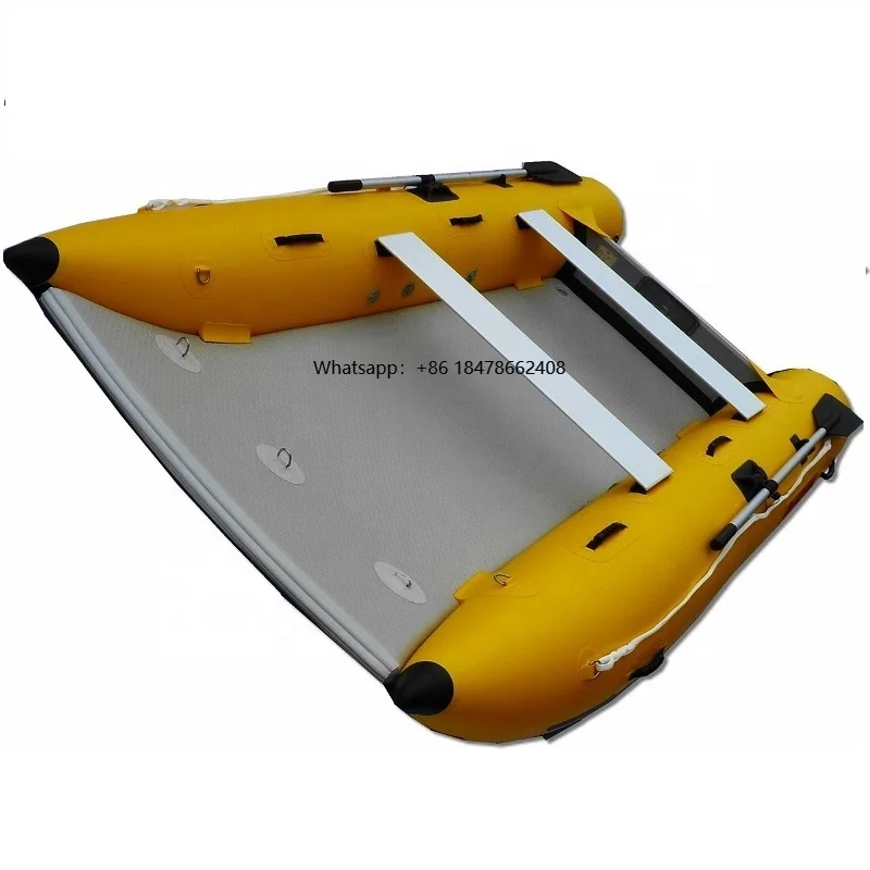 

2024 Shandong factory portable catamaran dinghy fish raft inflatable fishing boat