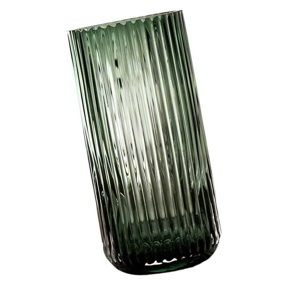 

1Pcs Nordic Style Glass Vase Light Green Size L Strong Texture Simple Elegant Home Decor Glass Vase Dry Flower Pot