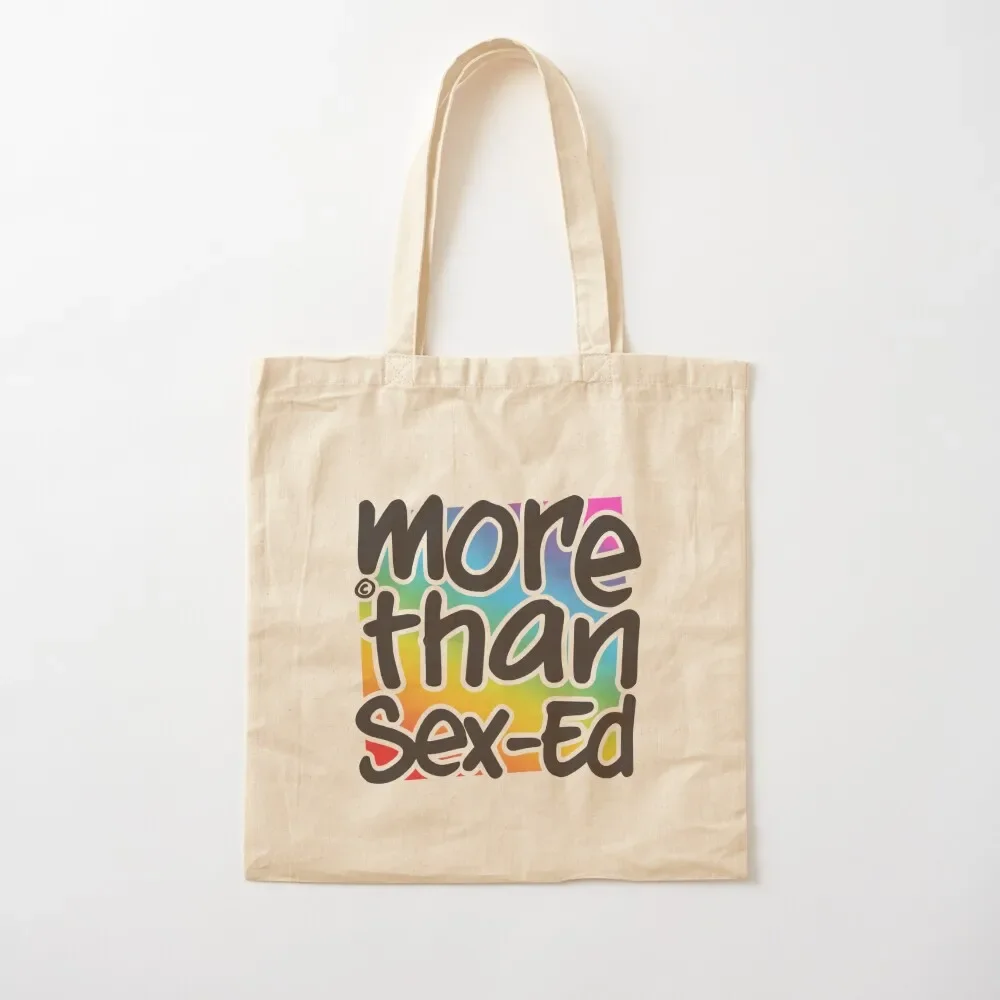 

More Than Sex-Ed Rainbow Logo Tote Bag university shopper bag handbag Handbags tote bag university