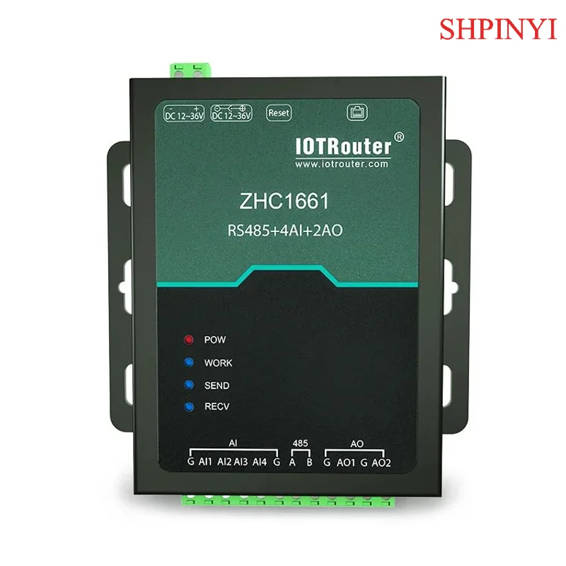 

Modbus RS485 LAN-шлюз Промышленный модуль Ethernet 4-20 мА Аналоговый 4AI 2AO MQTT 4AI 2AO Аналоговый промышленный модуль Ethernet