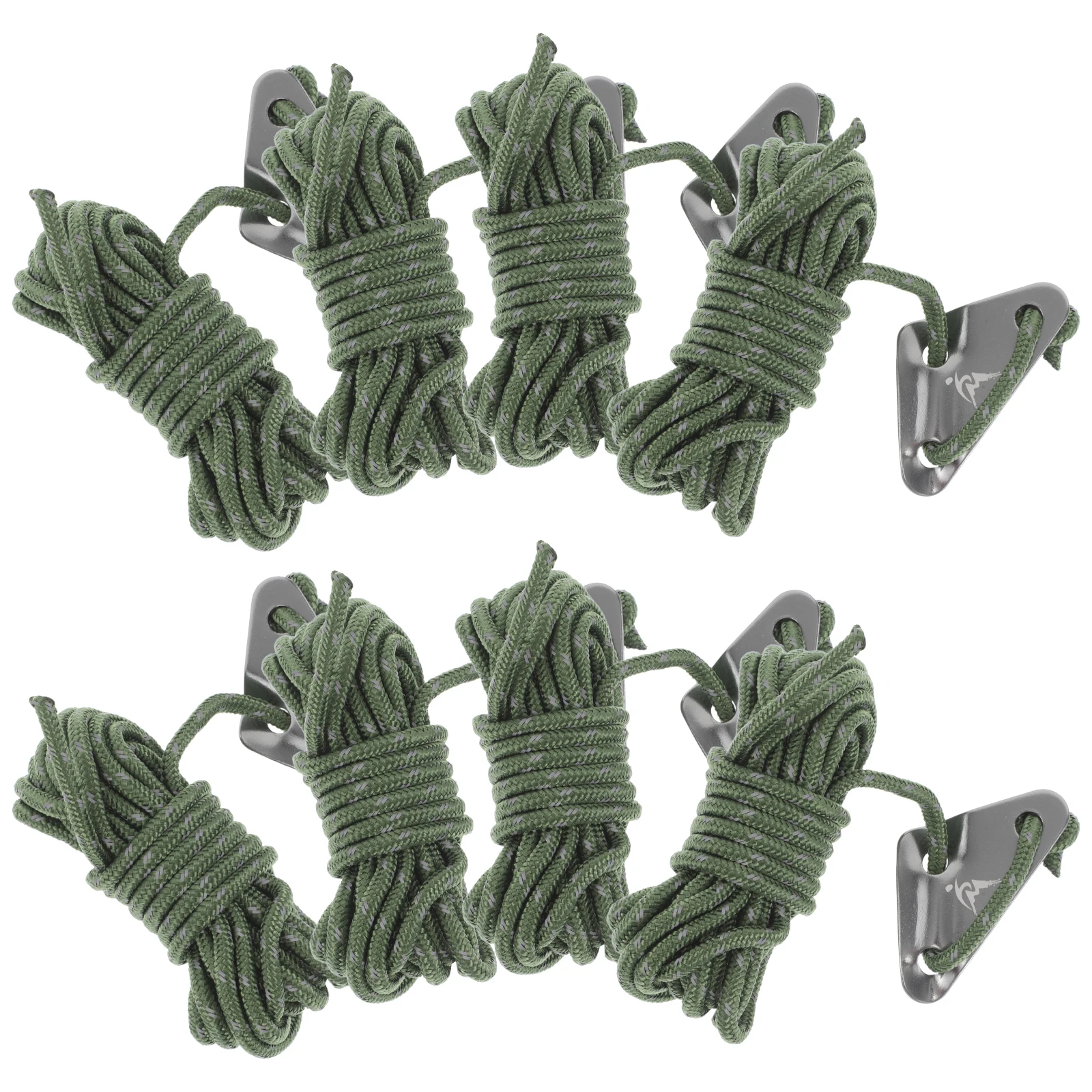 

8pcs Windproof Tent Rope Reflective Camping Mountaineering Outdoor Adjustable-Length Cord Durable