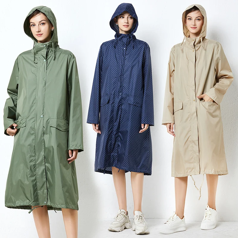 Women Men Raincoat Jacket Windbreaker Lightweight Breathable Zipper Rain Coat Poncho Windproof Hooded Rainwear Outwear