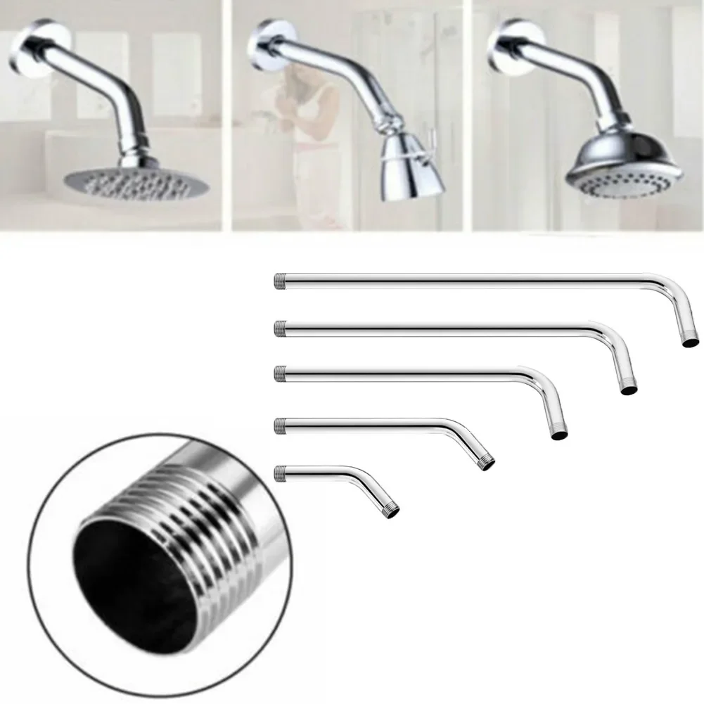 15-35cm Stainless Steel Wall Shower Arm Shower Head Extension Pipe Arm Bracket Bathroom Home Accessories