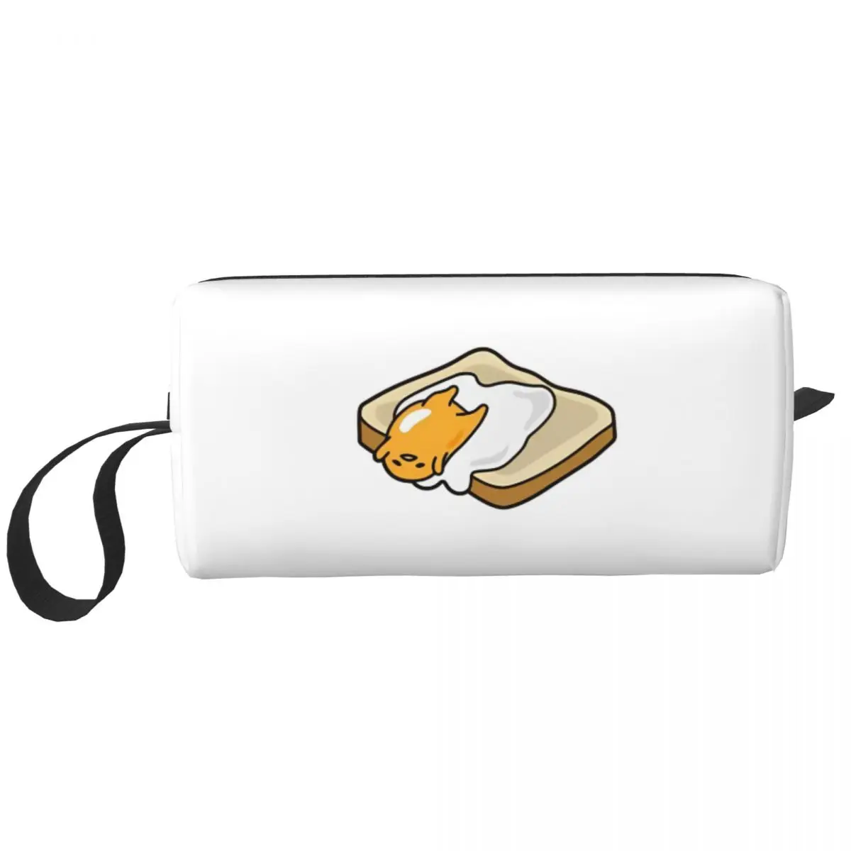 Gudetama Everyday Is A Lazy Day Large Makeup Bag Zipper Pouch Travel Cosmetic Bags Portable Toiletry Bag for Unisex