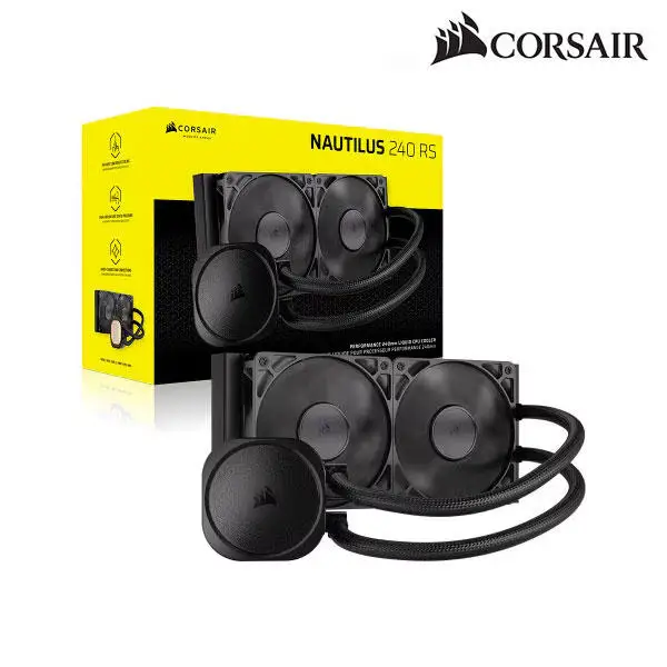 Corsair Nautilus 240 Rs (منتج كامسفيل الأصلي) وحدة المعالجة المركزية برودة مروحة تبريد المياه برودة A/S ضمان 5 سنوات