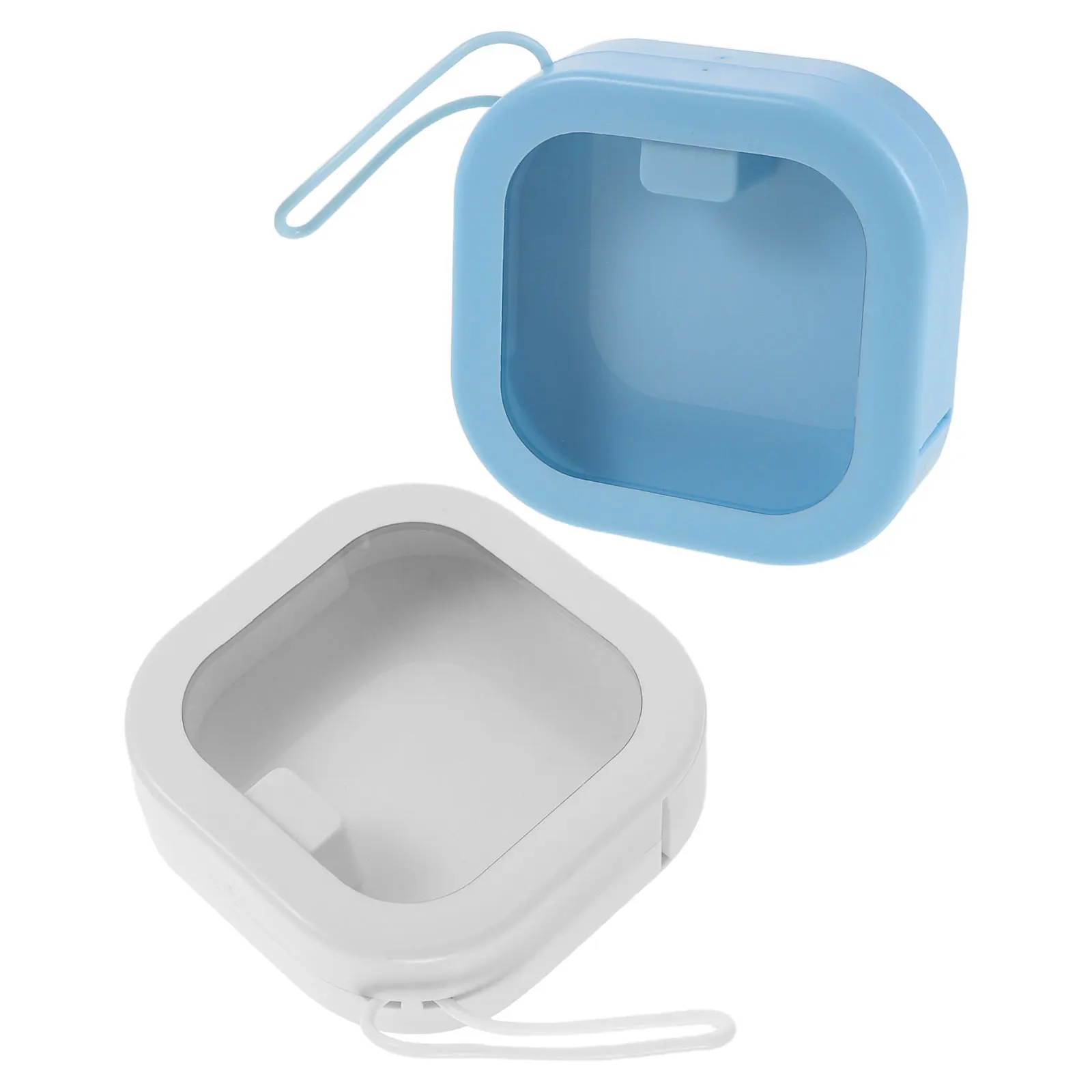 

2 Pcs Hair Accessories Storage Box Bow Jewelry Boxes for Girls Mini Plastic Generic Organizer Containers with Lids Travel