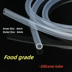 1/5/10 Meter 4*6mm Transparent Silicon Tube Food Grade Flexible Nontoxic Thermoresistant Silicone Water Connector Pipe Aquarium