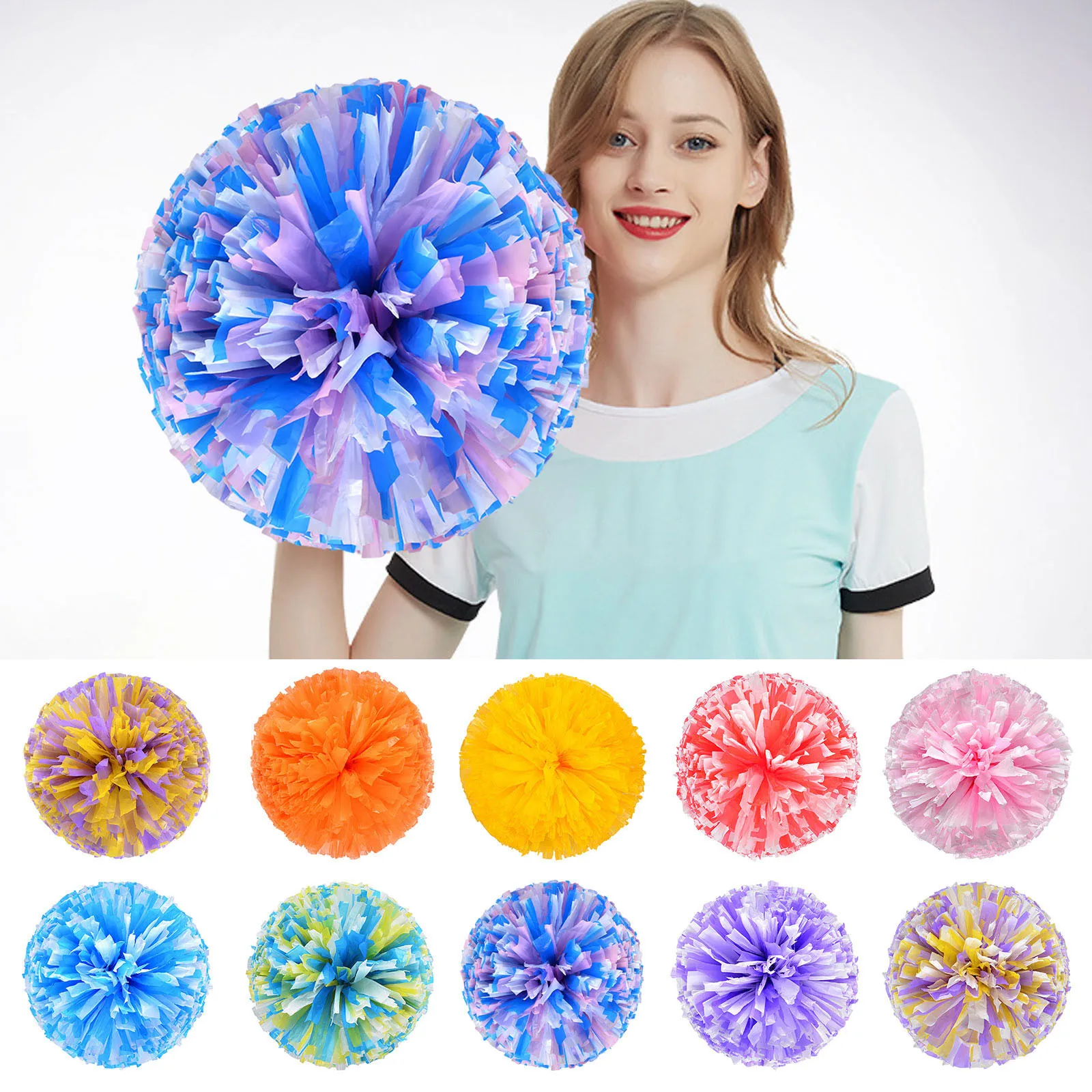 

Cheerleading Handheld Colorful Flower Event Sports Performance Activities Cheering Supplies Colorful Lightweight Soft Party Dec