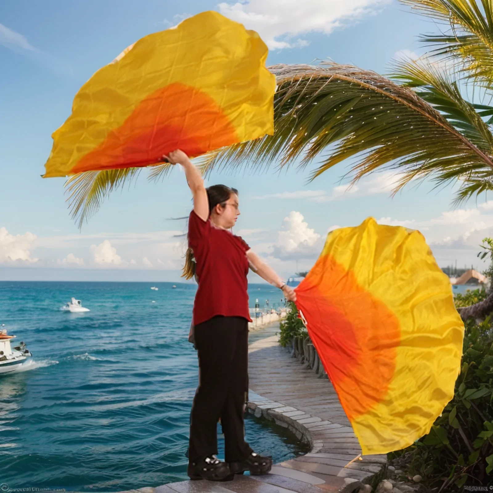 100% seda dança oriental véus de seda asas isis com vara palco desempenho adereços tie dye meio círculo meia redonda bandeira 140and90cm