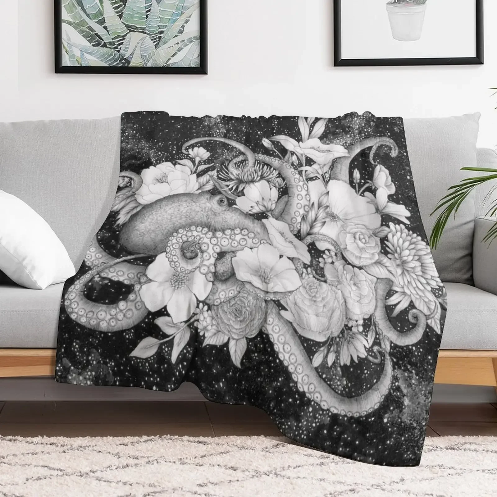 

Magic Ocean: The Octopus Throw Blanket Decorative Beds Sofa Throw Decorative Throw Luxury Brand Blankets