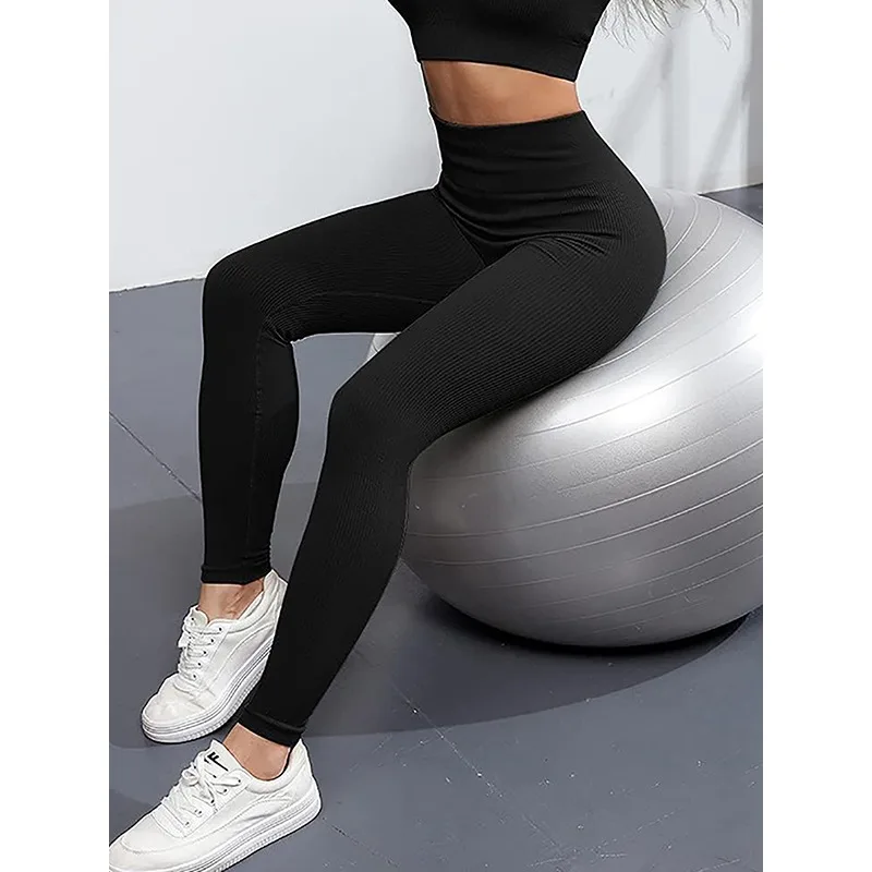 Krisnanas 13 Colors Yoga Pants for Woman 2025 High Waist Slim Fit Wrap Hip Lifting Sporty Leggings Workout Trousers 159384