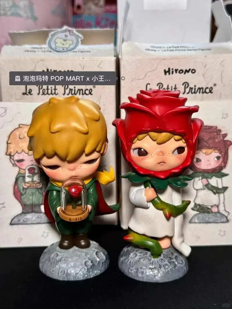 Genuino Pop Mart Hirono X Le Petit Prince Serie 8-12 cm Pvc/Abs Blind Box Anime Figure Simpatici regali di compleanno di Natale