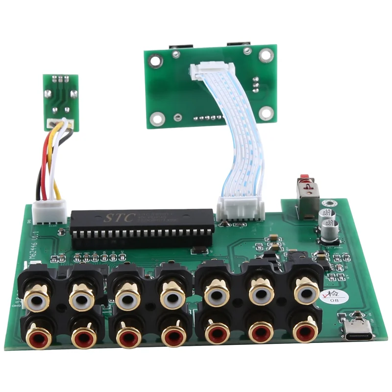 

Dlhifi F11 M62446 предусилитель 5,1 6-канальный полностью независимый пульт дистанционного управления OLED-дисплей для Hi-Fi усилителя ЦАП простая установка