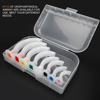 8Pcs Disposable Oropharyngeal Airway Emergency Aid Airway Tube Gas Guide Tube for Assistance Oropharyngeal Aspiration Patient