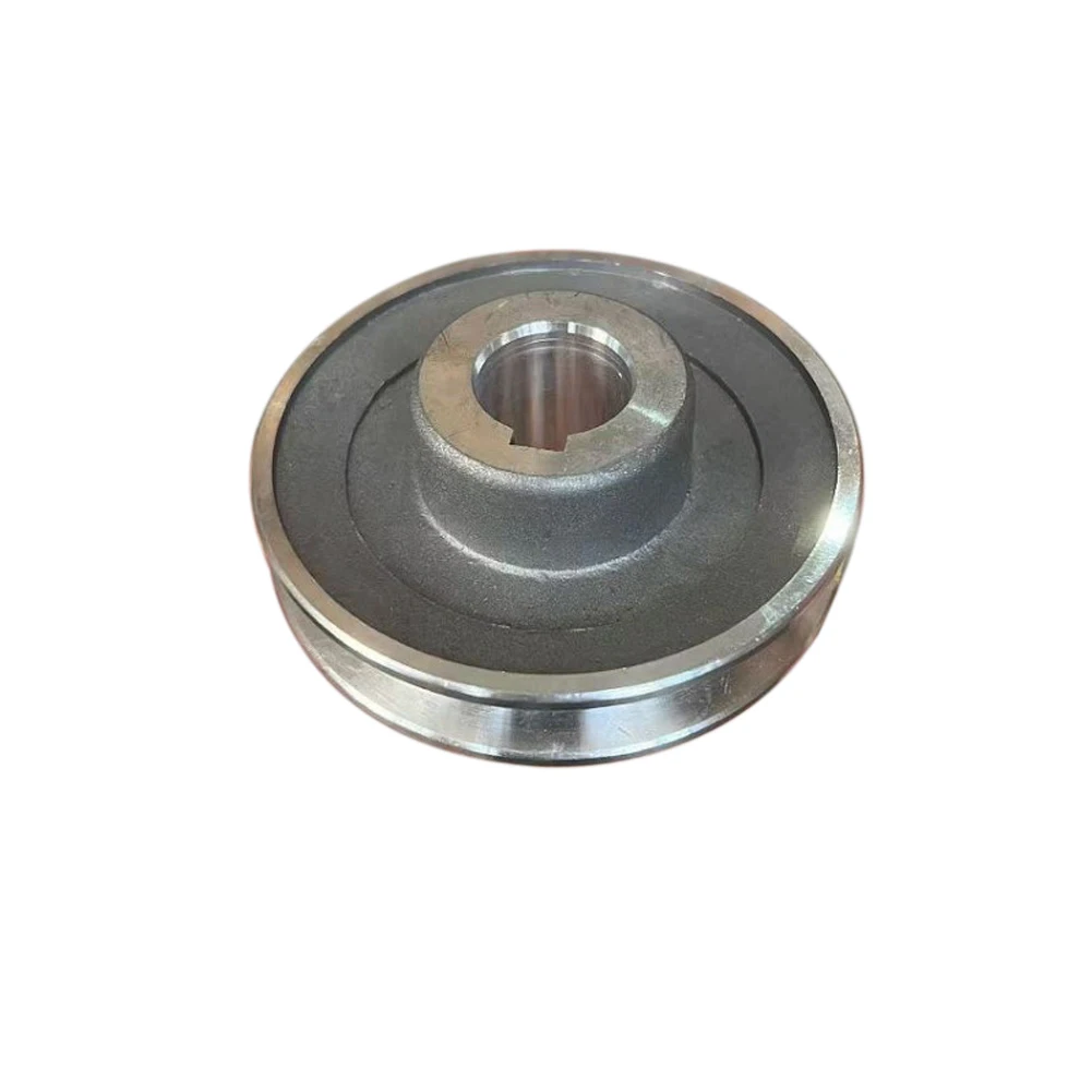 Маховик с треугольным ремнем AType и моторные шкивы, предназначенные для эффективного использования в воздушных компрессорах; Стандартируется диаметром 265 мм.