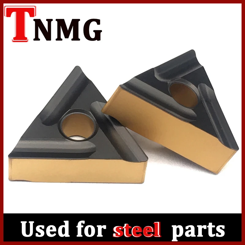 Carbide Inserts TNMG160404 R S TNMG160408 L S T4225 External Turning Tool TNMG 160408 Blade CNC Lathe Cutter Tools