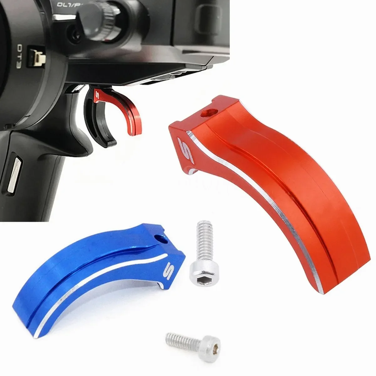 Throttle Trigger Arm Brake Rod for Futaba 7PX 4PX 4PXR RC Car Transmitter B Radio RC Car Aluminum Parts