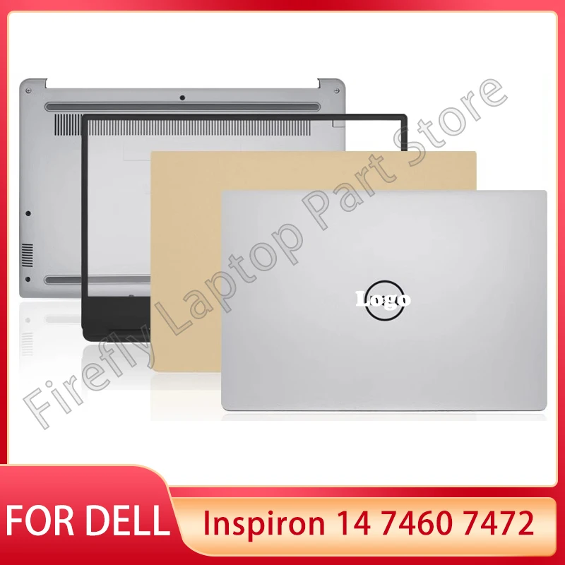 

New For Dell Inspiron 14 7000 7460 7472 P74G Laptop LCD Back Cover Front Bezel Keyboard Palmrest Bottom Case Hinges 08PVY0 HW0J0