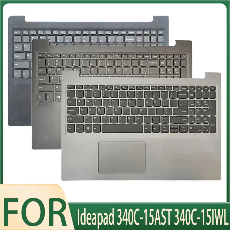 Imagem -01 - Estojo Superior do Teclado sem Retroiluminação Palmrest para Ideapad 340c15ast 340c-15iwl S145-15ast S145-15api S145-15iil estojo superior do teclado sem retroiluminacao palmrest para ideapad 340c15ast 340c 15iwl s145 15ast s145 15api s145 15iil 01