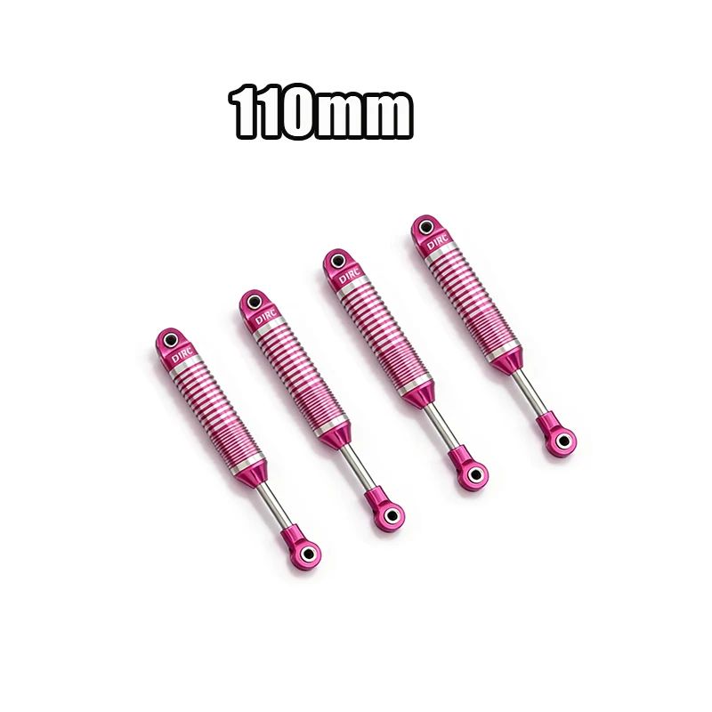 D1RC Metal D-Shock-serie oliegevulde ophangingdempers Verstelbare lengte 100 mm-120 mm voor simulatie Rock Crawler Climbing Truck - afbeelding 1