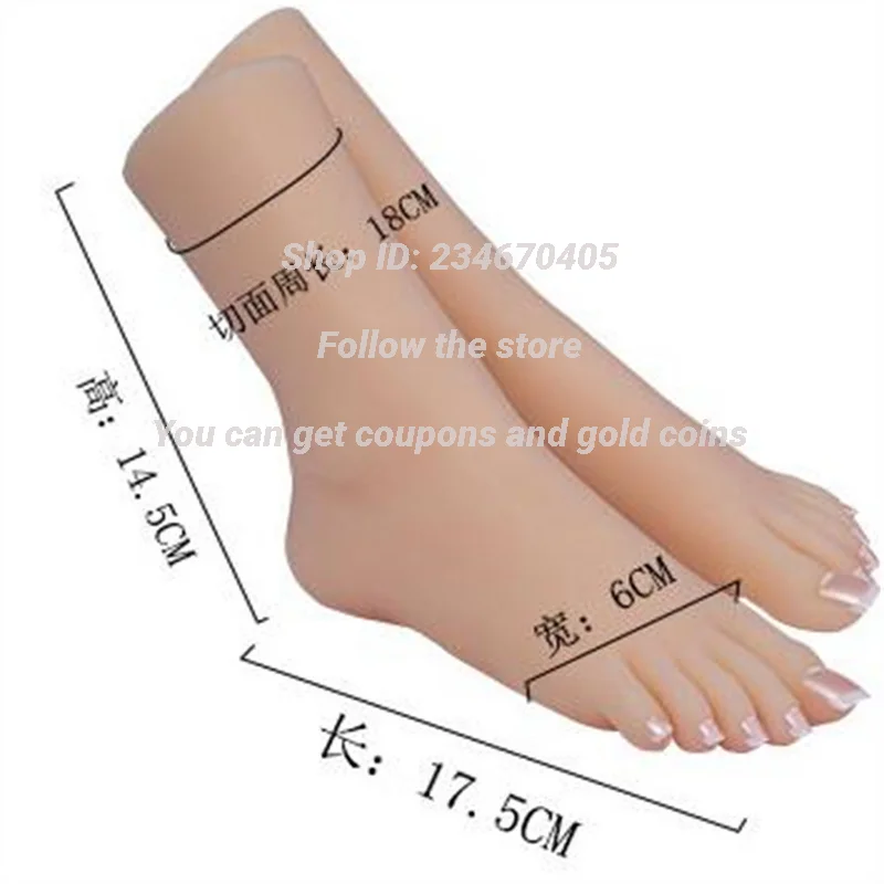 Female Foot Mannequin Doll Shoe, Blood Form, Silicone Photography, Stockings, Jewelry Location, Soft Silica Gel Model, E092