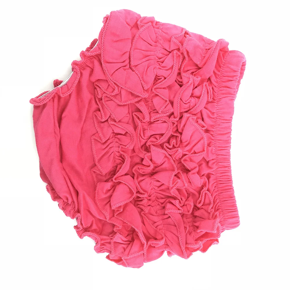 Bebê menina rosa algodão fralda capa calcinha renda plissado tamanho m absorção de umidade tecido macio calças da menina do bebê