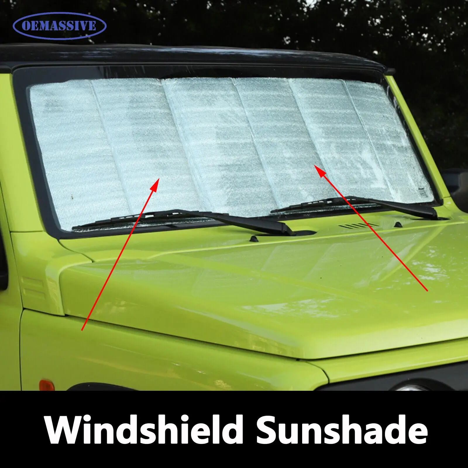 OEMASSIVE For Suzuki Jimny JB64W JB74W 2019 2020-2023 Car Front Windshield Sunshade Sun Shade Window Heat Shield Visor Guard Mat