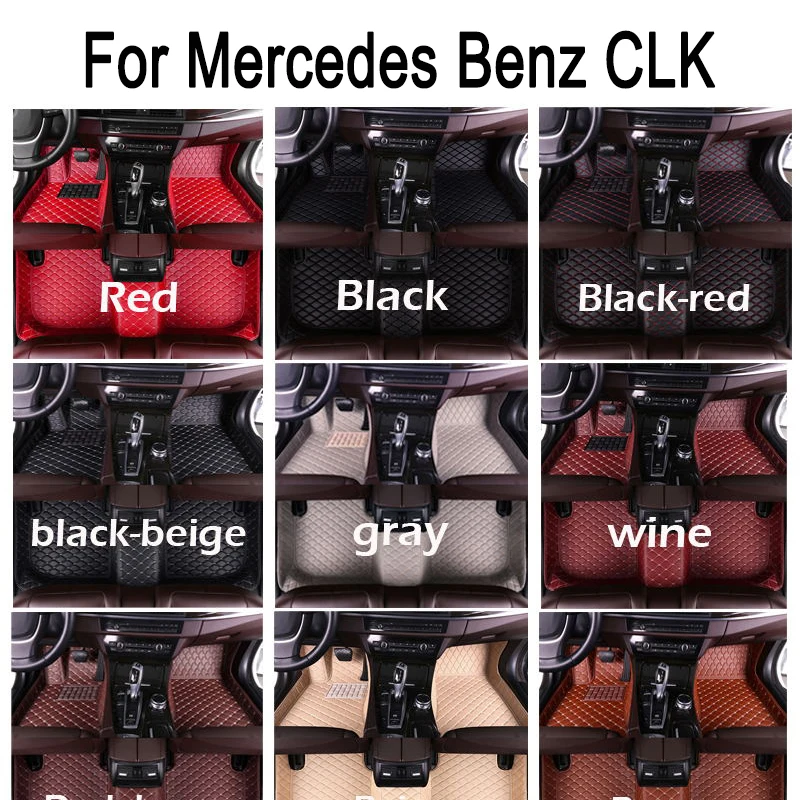 

Изготовленные на заказ автомобильные коврики для Mercedes Benz CLK C209 A209 2002-2010 лет, аксессуары