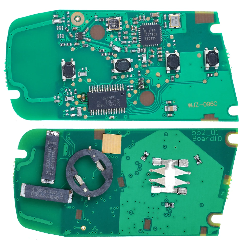 KEYECU Sostituzione Smart Fob Chiave A Distanza 4 Pulsante 315 MHz/433 Mhz/868 MHz Con PCF7953P per BMW 5 7 serie X3 M5 M6 KR55WK49863 CAS4