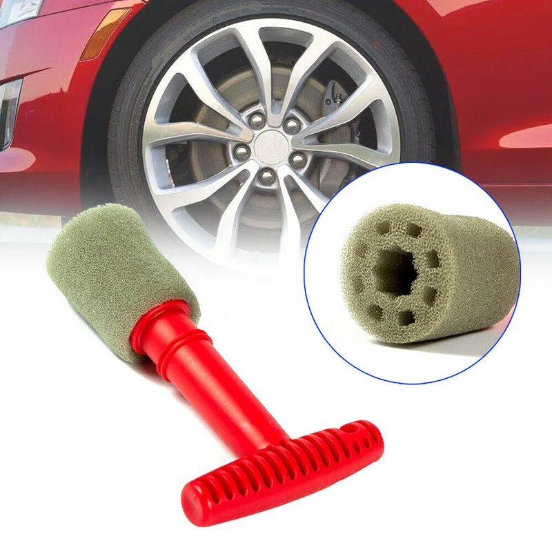 

1 Set Car Tyre Tire Wheel Hub Cleaning Tool Screw Nut Sponge Brush Clean Detailing Tool Kit Car Cleaning Accessories Universal