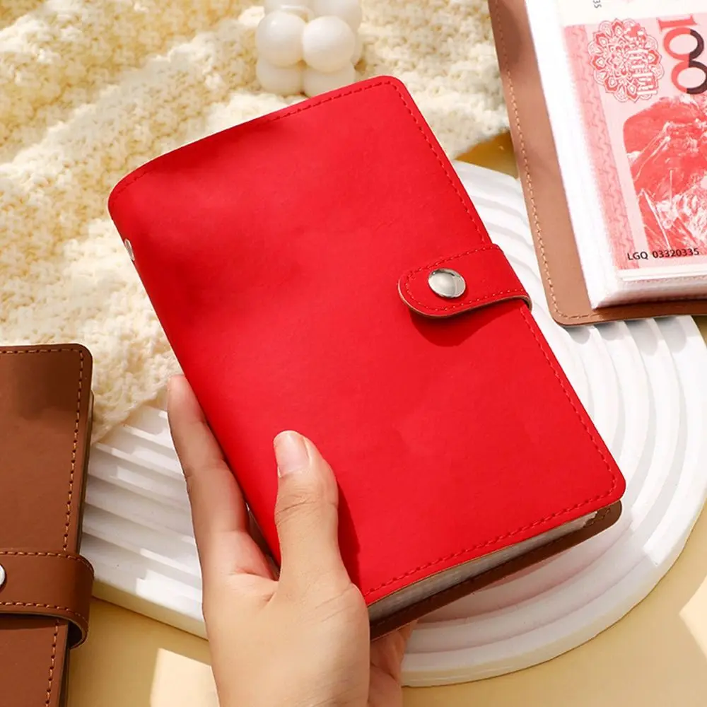 Save Money 100 Envelopes Money Saving Challenge PU Waterproof Savings Binder Large Capacity Portable