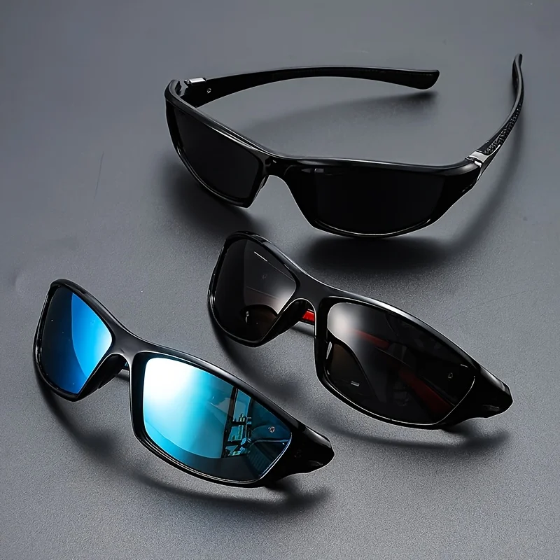 3 Pairs of Fashionable Lightweight Sports Frame Multi-color Combination Set Suitable for Daily Wear and Essential Gift Giving