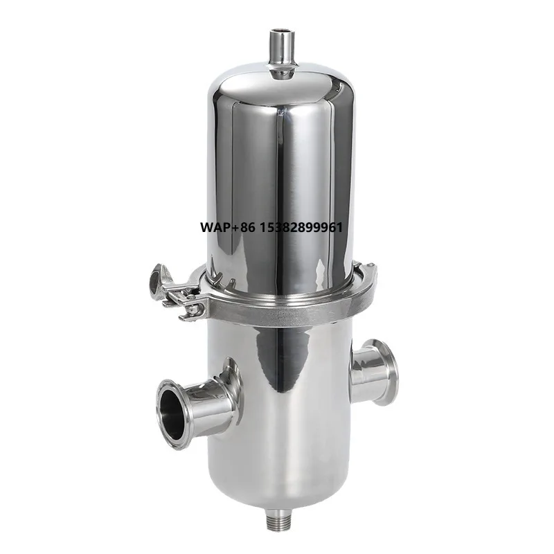 

High-quality 304/316 Stainless Steel Compressed air Filter Sanitary Quick-installation Gas Filter