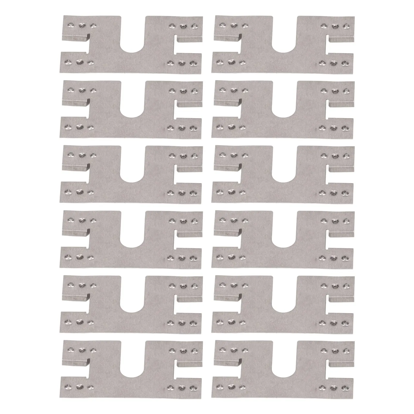 100 Pcs PV Grounding Conductive Gasket Lightning Protection PV Conductive Washer Sheet for 30X40 T Slot Guide Rail