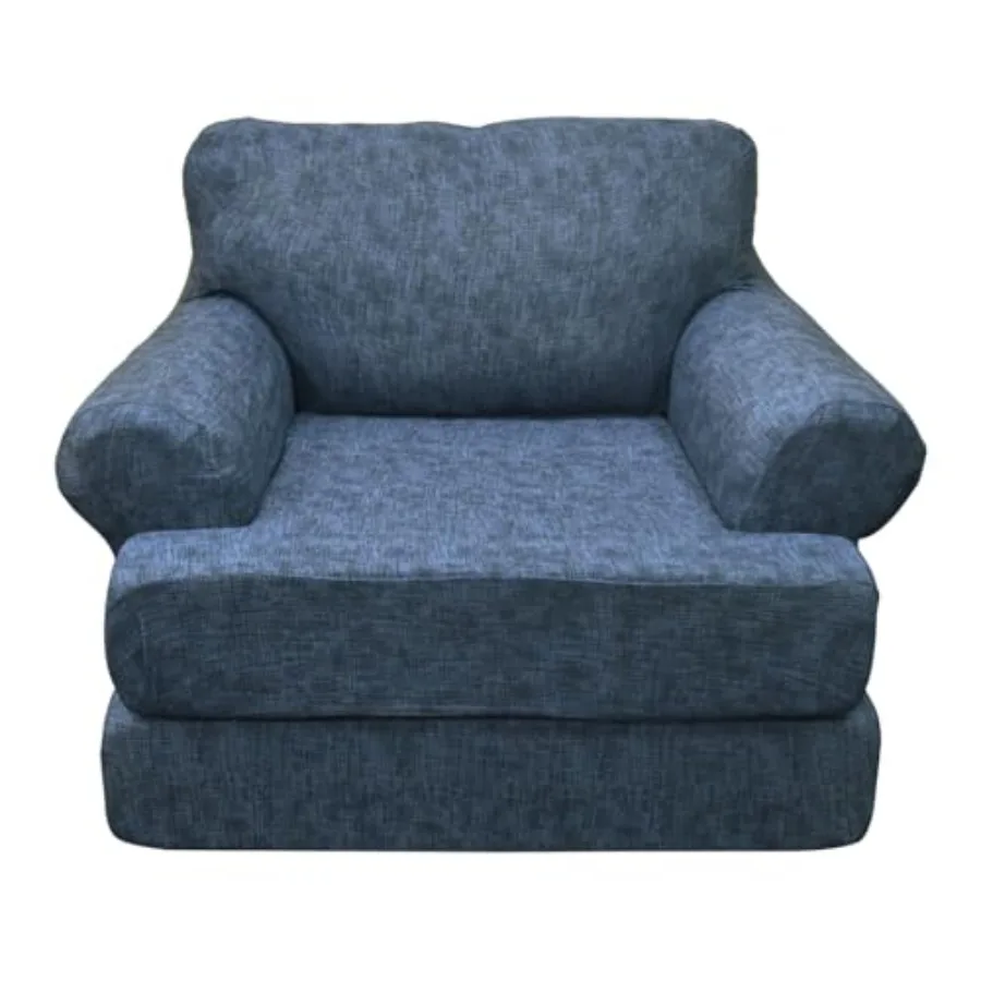 

2 Pieces T Cushion Chair Slipcovers with Arms Stretch Sofa Cover Armchair Slipcovers with 1 Individual T Shape Cushion Covers F