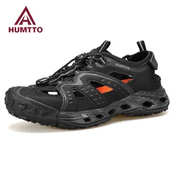 HUMTTO zapatillas de agua para hombre, zapatos deportivos transpirables para senderismo al aire libre, zapatillas de Trekking antideslizantes de diseñador de lujo, Verano