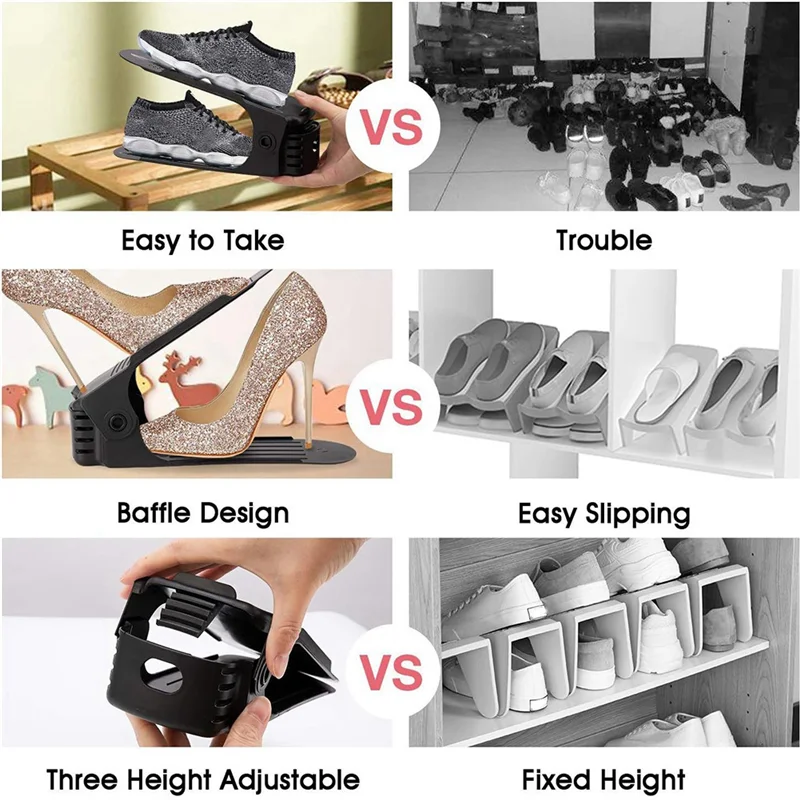 

Adjustable Shoe Cabinet Rack Space Saver Shoe Cabinet Rack For Closet Organization