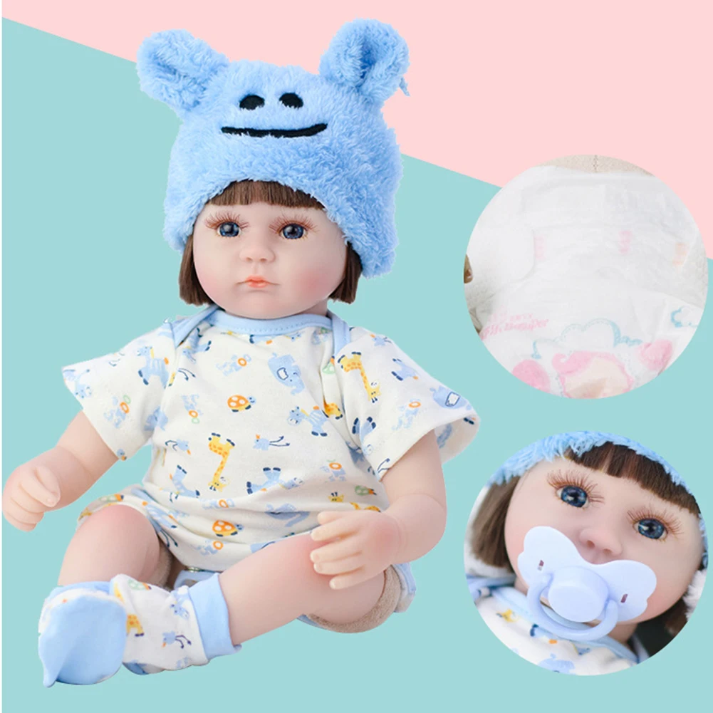 42Cm Reborn Pop Voor Meisjes Slapen Begeleiden Pasgeboren Baby Baby Slaapdoek Gekleed Levensechte Zachte Mini Kawaii Pop Voor Kinderen