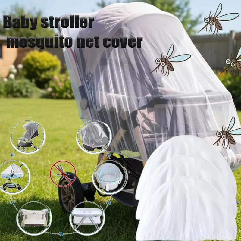 

1 Piece Breathable Buggy Net Sunshade and Mosquito Protection Cover Universal for Stroller Pushchair Baby Pram Outdoor