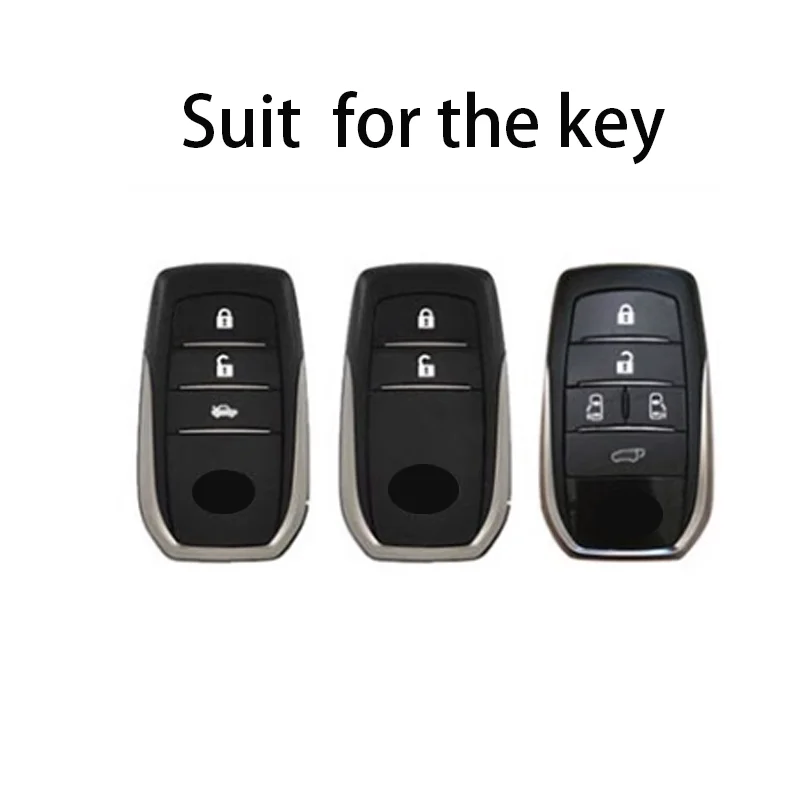 Transparent Black Soft TPU for TOYOTA Sienna RAV4 VENZA Mirai Hybrid Vehicles Alphard Remote 4 5 6 Button Car Key Case Cover Fob