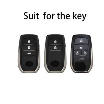 Kožený kryt na klíč od auta s přívěskem od auta pro TOYOTA Sienna RAV4 VENZA Mirai Hybrid Alphard PREVIA Voxy 2 3 5 6 tlačítek 10 nejlepší prodej Kryt klíče Toyota Hybrid - №7