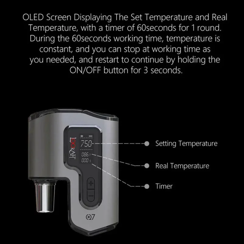 Lookah Q7 Portable Digital Temperature Controller,Chargeable