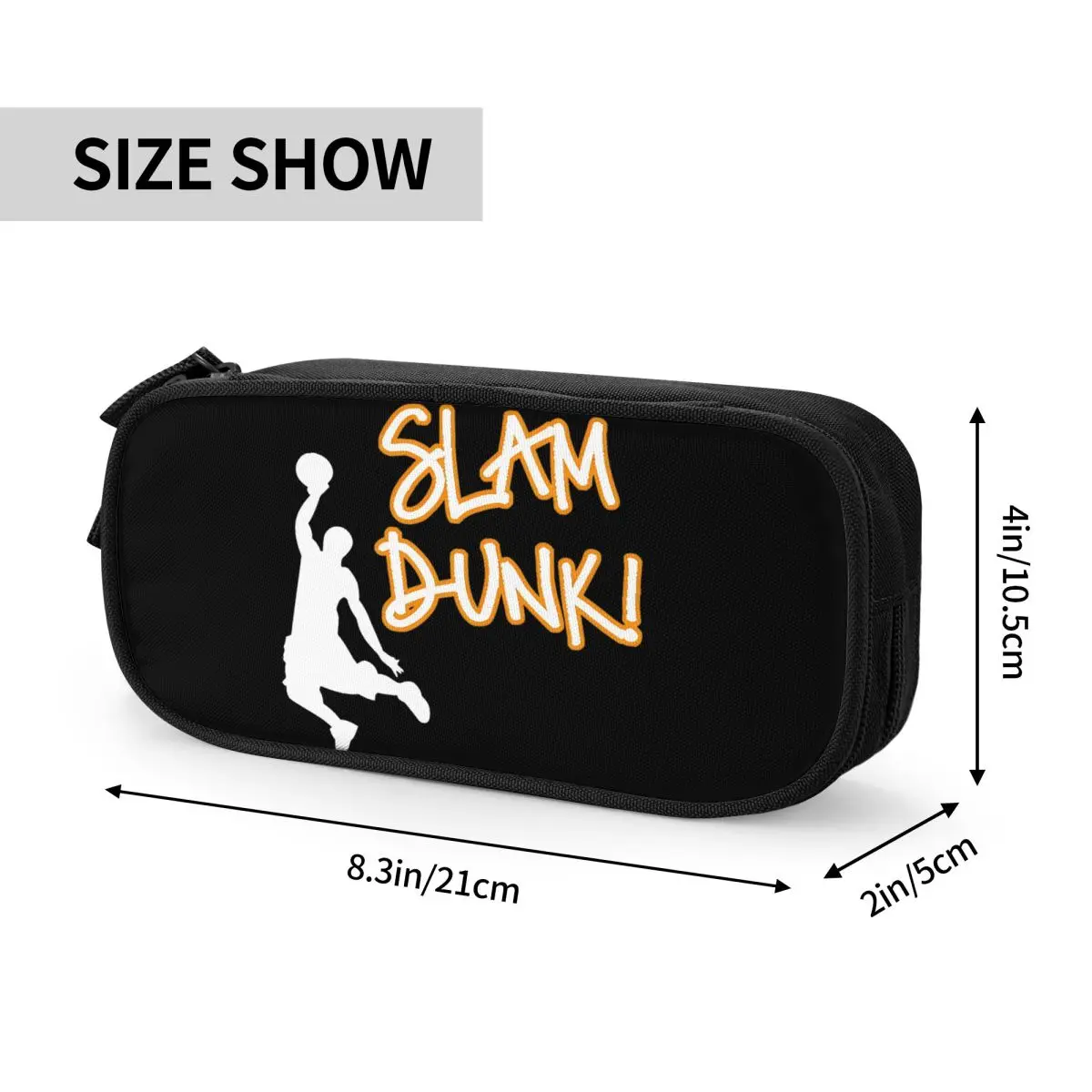 Imagem -06 - Slam Dunk Pencil Case para Estudante Sakuragi Basketball Pencilcases Pen Holder Grande Capacidade Bolsa Material Escolar Acessórios